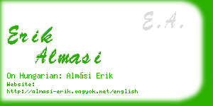 erik almasi business card